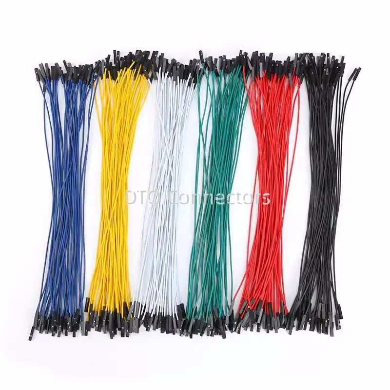 20PCS 1Pin Dupont Jumper Wire Line  2.54mm Male Female Electronic Cable For Arduino DIY Red Yellow Green Yellow Blue Black