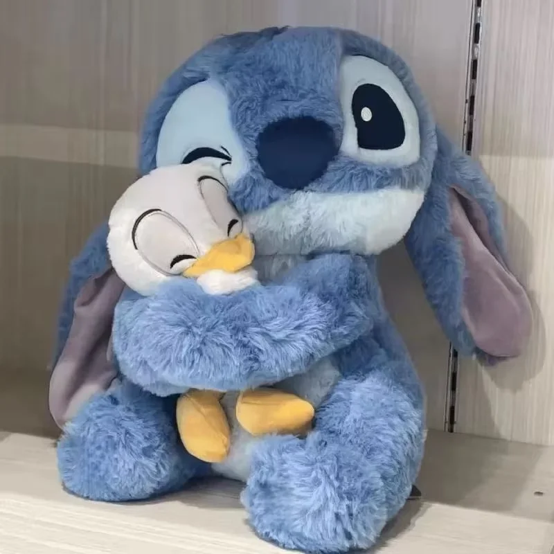 디즈니 22/30cm 스티치 봉제 인형 귀여운 오리 릴로 인형 장난감 카와이 어린이 생일 크리스마스 선물