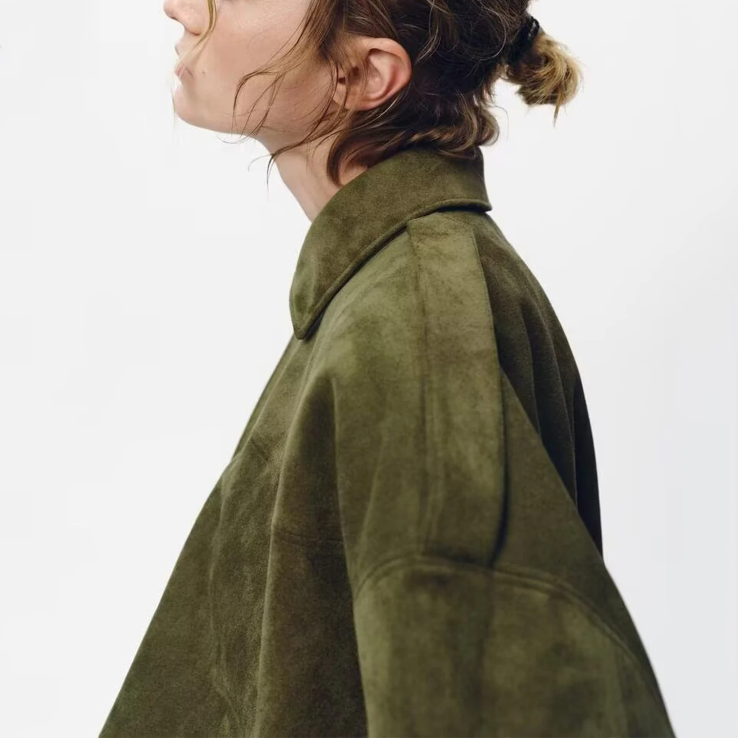 Z Women's Pilot Jaet 2025 New Sle Wind Fce Surface Effect Outerwear Stand Fit ort Coat for Ladies Autumn Season