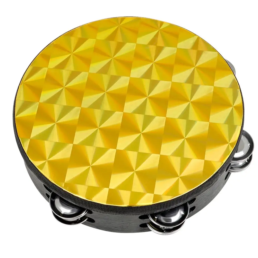 

Tambourine Toys Double Row Wooden Hand Drum Kids Musical Instruments Safe Material Durable Design Parent Child Interaction