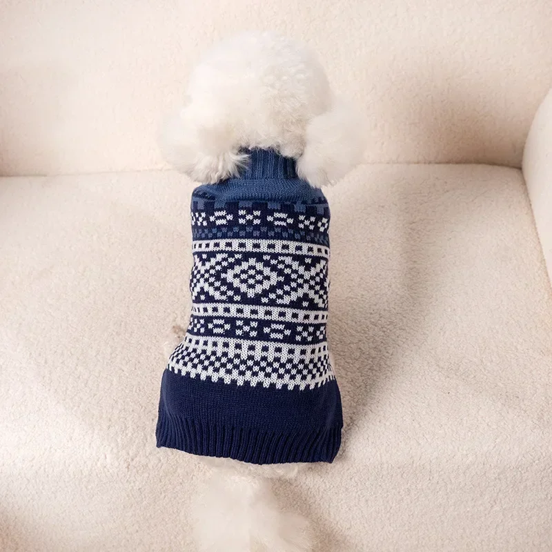 Pet Clothes for Small Medium Dogs Dog Winter Clothes Knitted Chihuahua Puppy Pet Sweater Yorkshire Pure Dog Sweater Ropa Perro