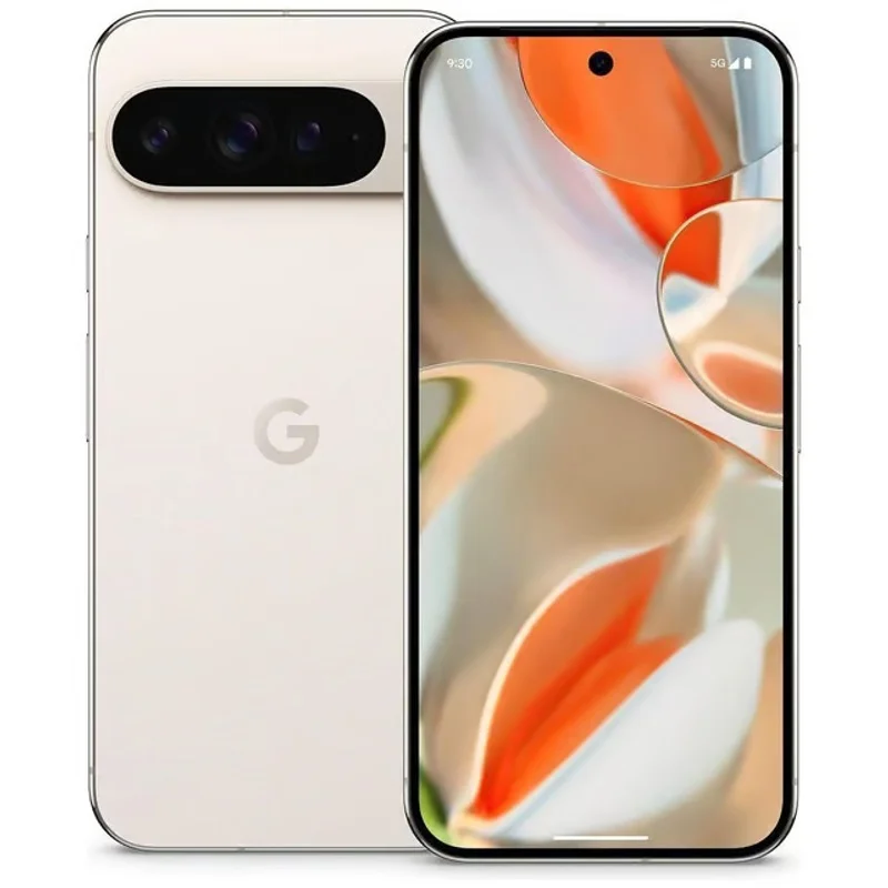 Google - Pixel 9 Pro XL (GGX8B) Porcelain (128gb) - Recondicionado Genuíno Grau A Desbloqueado, Inclui Cabo de Carregamento Enviado dos EUA