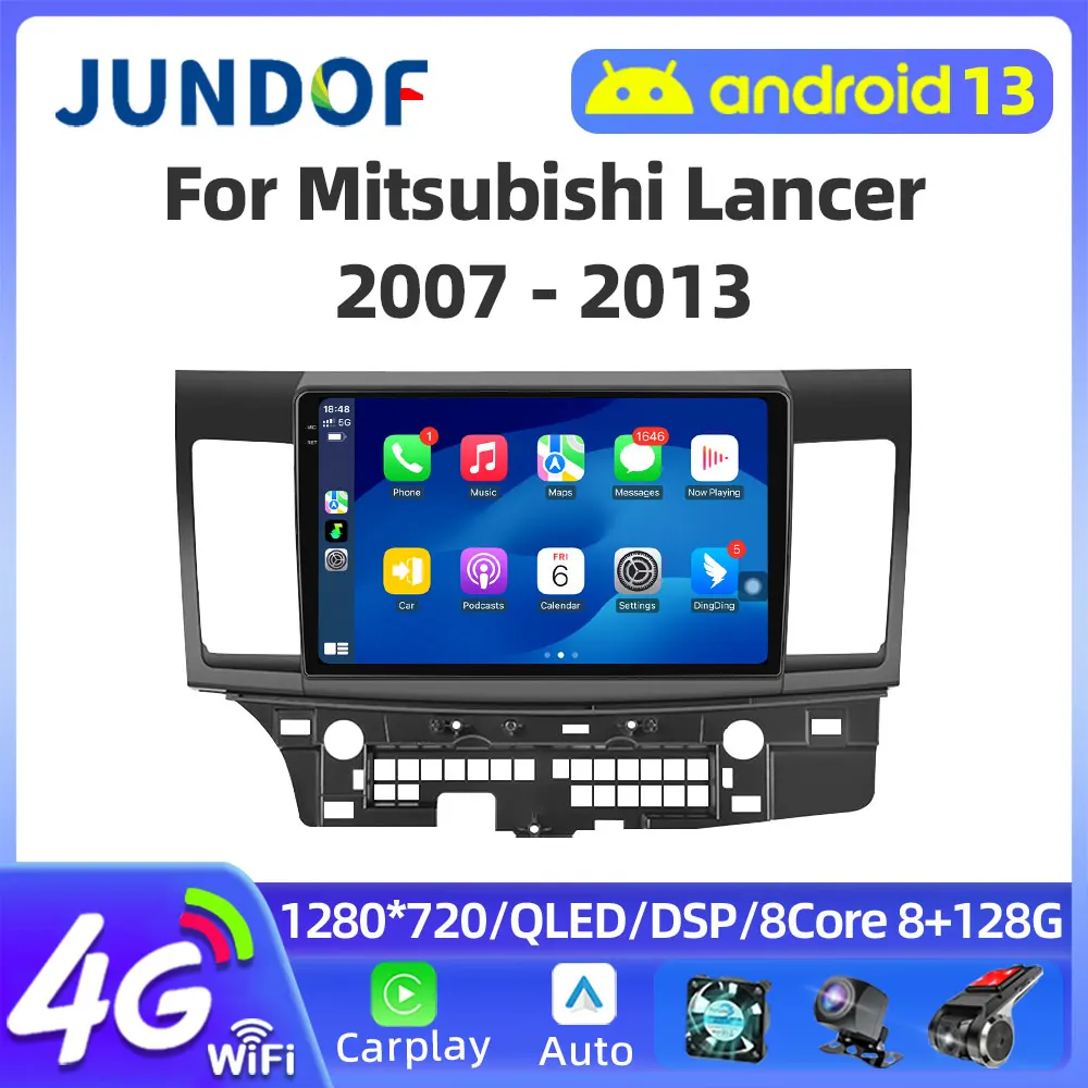 

Android 13 Carplay авто радио мультимедийный плеер для Mitsubishi Lancer 2007-2013 экран авторадио стерео 2din головное устройство