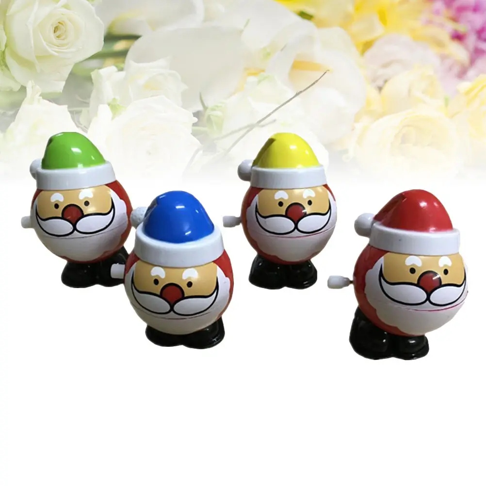 

Wind Up Christmas Santa Claus Walking Cartoon Random Color Perfect Toddler Gift Mini Christmas Gift Kids Crawl Learning Game