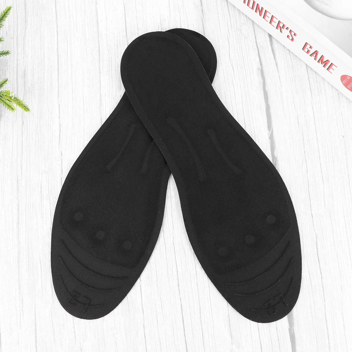 1 Pair Shockproof Gel Insoles Size L For Men Women Liquid Glycerin Massaging Insoles Arch Support Pain Relief For Heel Spur
