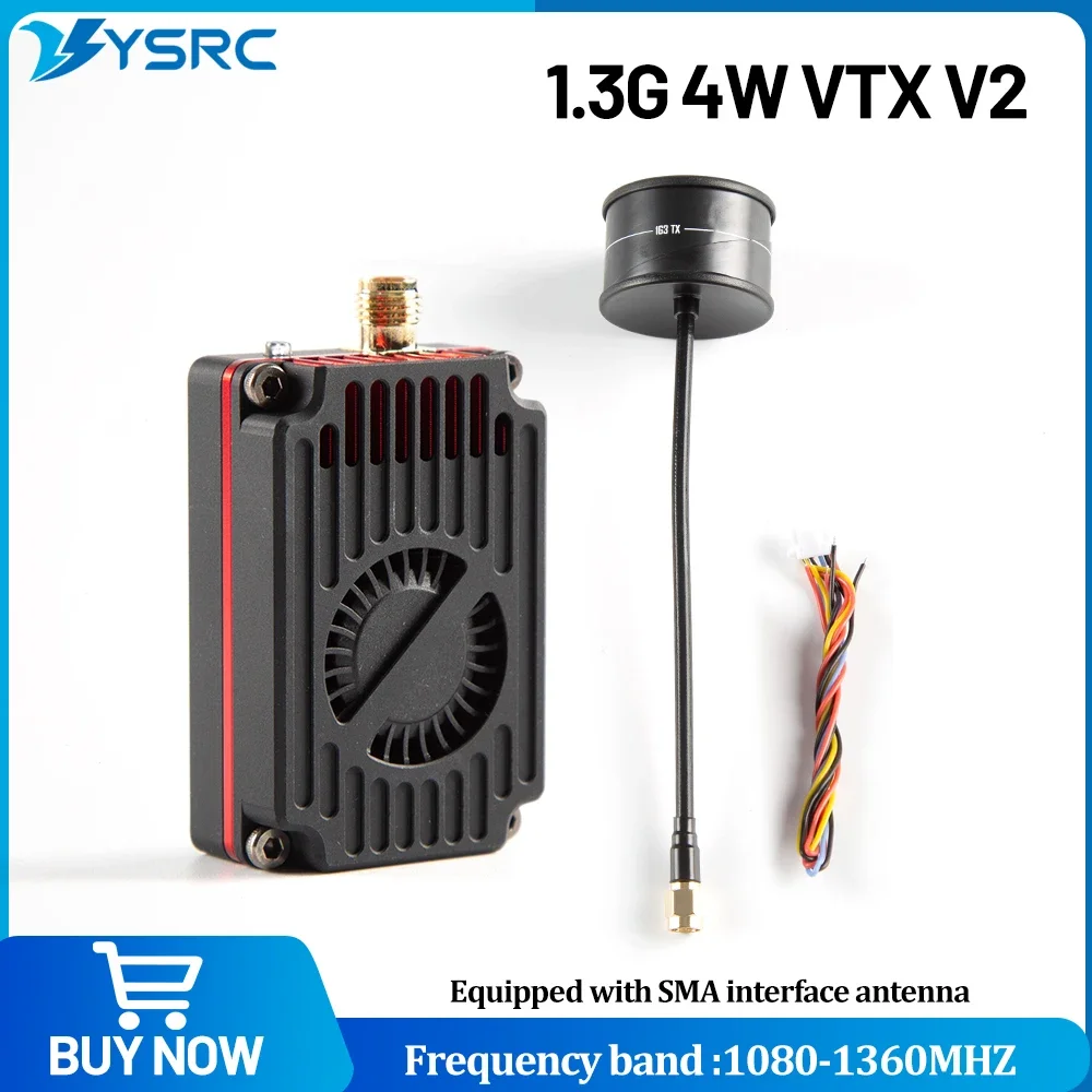 AeroPartsRUSHFPV 1.2G 1.3G 4W V2 VTX Image Transmission Switchable Video Transmitter Transmitting Module For RC FPV Quadcopter /