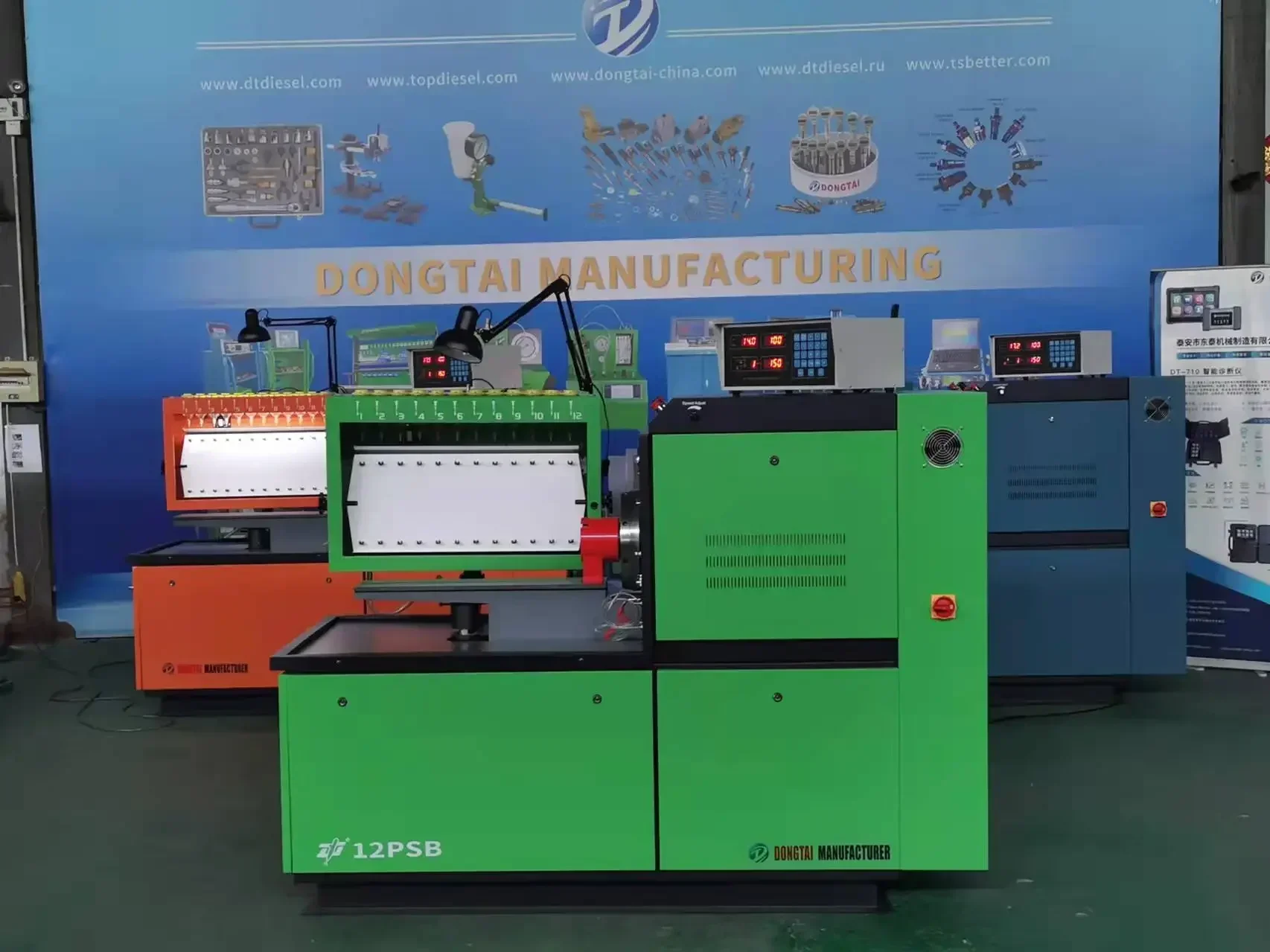 12PSB   Pump Test Bench 12PSDW-A 12PSDW-B Calibration Machine for Mechanical Euro 2 Pump Test 12 cylinders