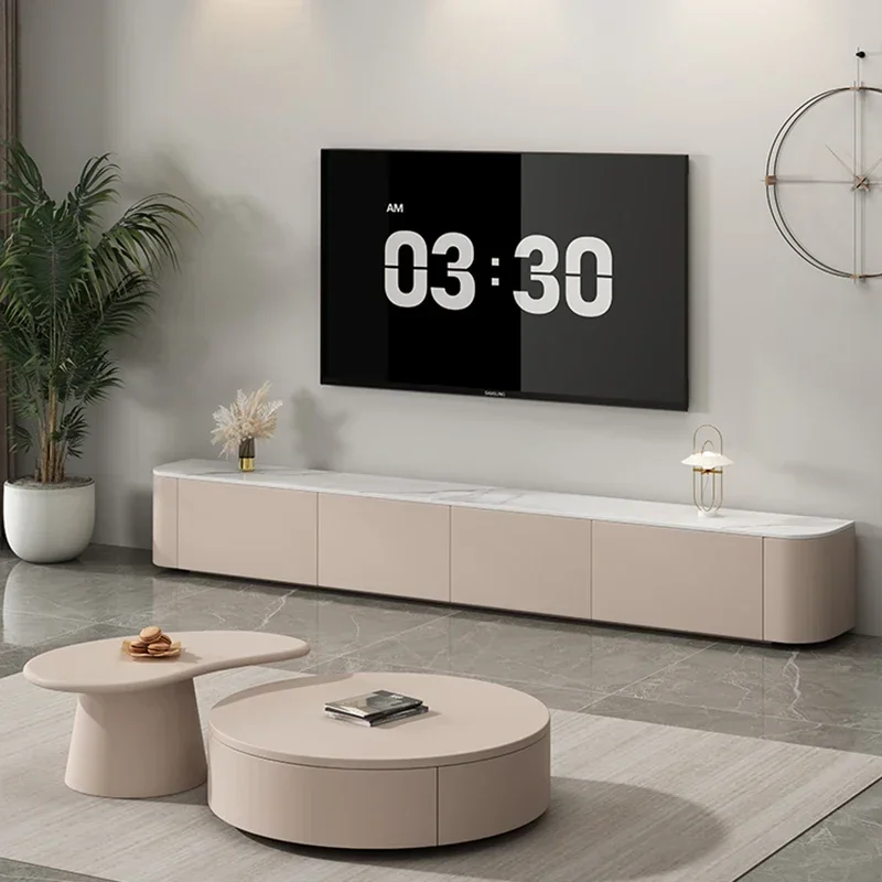 فتاة حامل تلفاز خزائن غرفة المعيشة الفاخرة جدار وحدة التحكم الجدول الأبيض الركيزة الزينة الايداع Meubles أثاث التلفزيون
