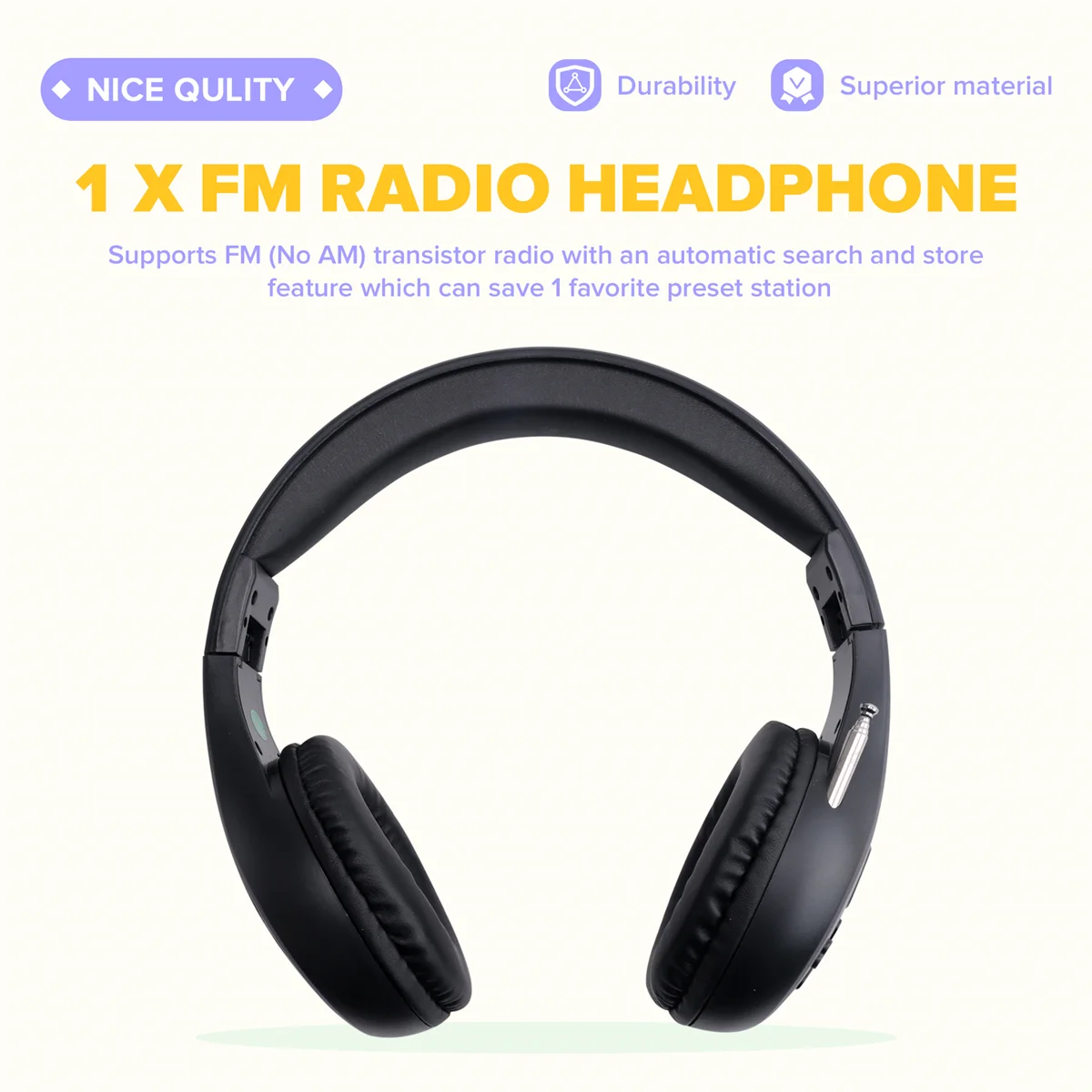 

ГОРЯЧИЕ НОВЫЕ персональные FM-радио наушники, беспроводная гарнитура со встроенным радио для кошения, бега, ходьбы, ежедневных работ