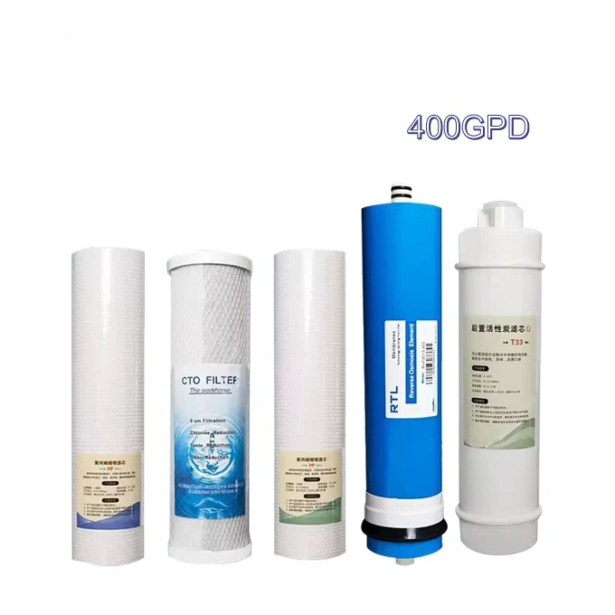 

Factory Direct 400GPD Electric RO Water Filter Cartridge 5 Micron Plastic Reverse Osmosis System Made China