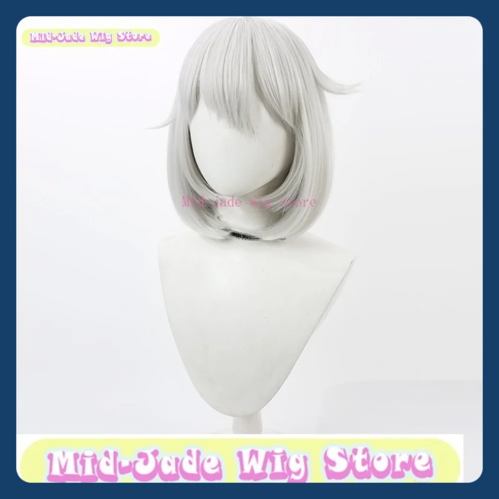 Mid-jade Pruik Winkel Guilty Gear Elphelt Cosplay Pruik Anime Spel Rollenspel Halloween Party Prestaties Synthetisch Haar