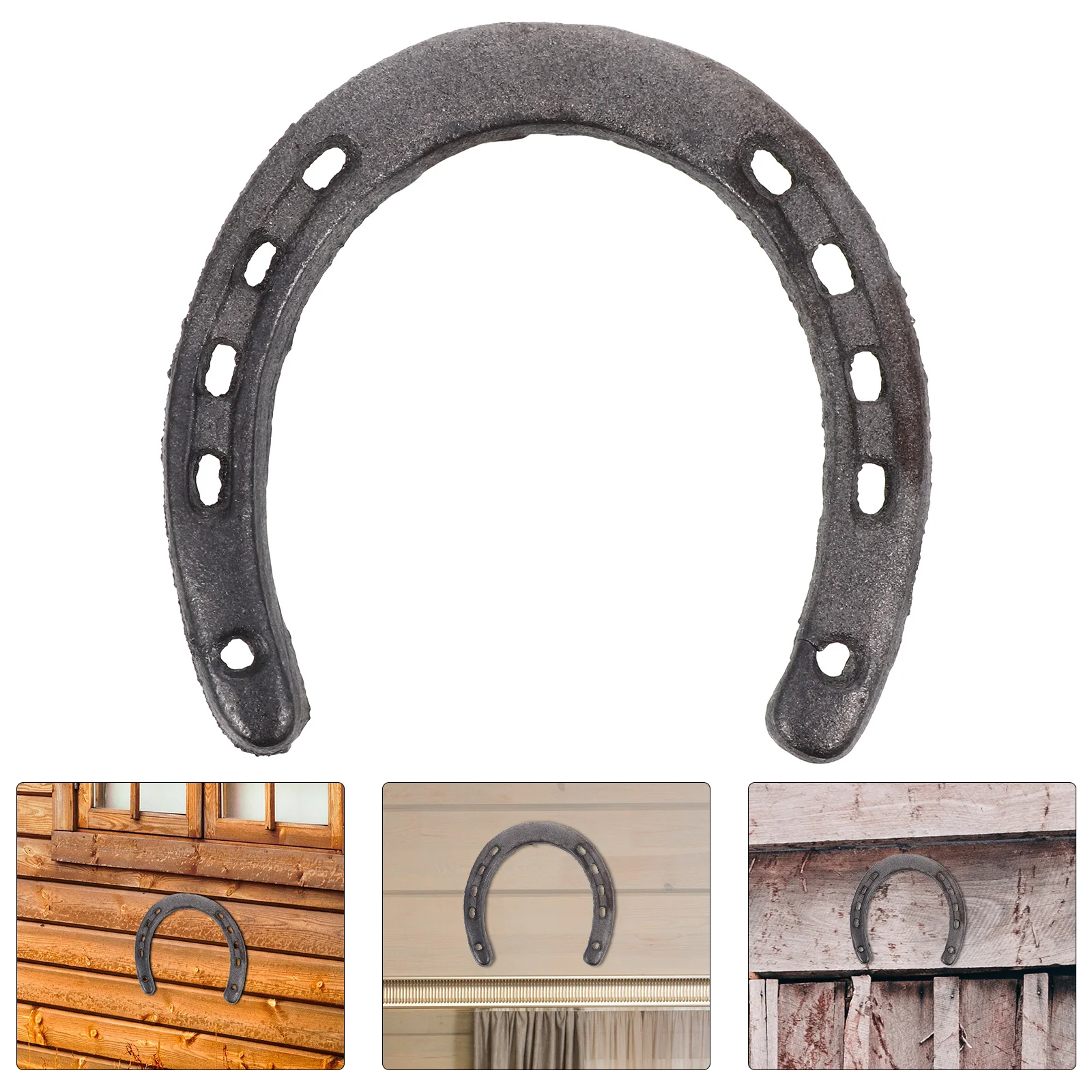 Steampunk Decor Combo Plate Wall Horseshoe Hanging Layout Home Decoration Ornament Cast Iron