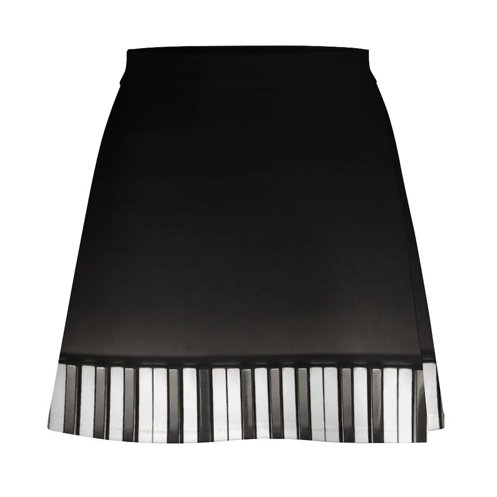 Piano Music Black and White Mini Skirt chic and elegant woman skirt Female dress korean style skirt set