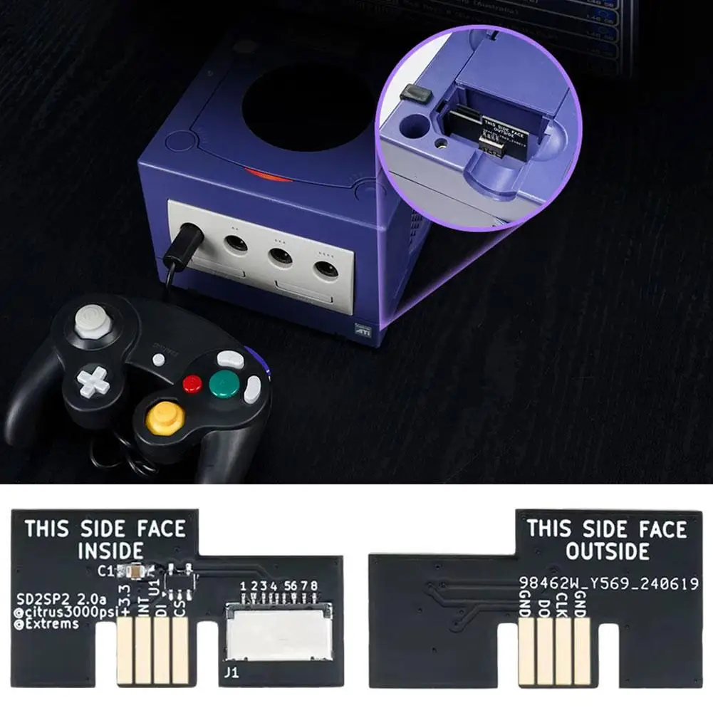 For Sd2sp2 V2.0 Replacement Card Adapter Card Reader For Sd2sp2 Sdload Gamecube Serial Port 2 Smooth Fmv Low Cpu Usage C1x3