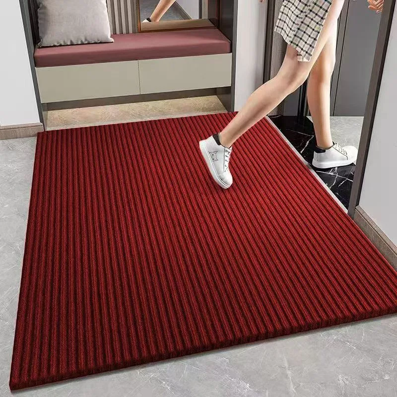 PVC Absorb Oil Kitchen Floor Mat Bedroom Floor Mat Home Entrance Doormat Bathroom Door Soft Washable Carpet Anti-Slip Foot Rug