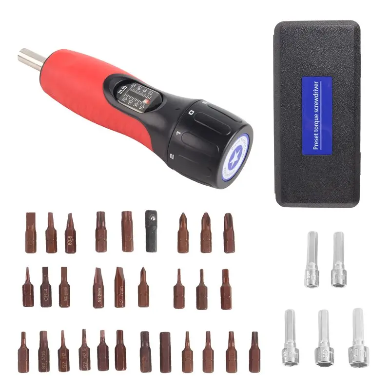 BAAJ-S2 Bits(39 Pieces) And 46Pcs Torque Screwdriver Wrench Driver Set For Bike Repairing, Tools, Maintenance And Mounting