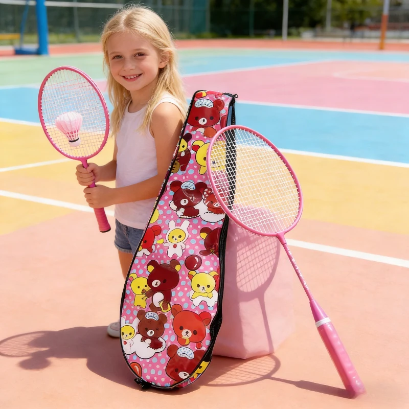 

Children's Alloy Badminton Racket Middle Children's Light School Training Set Sports Parent-Child Interactive Badminton Racket