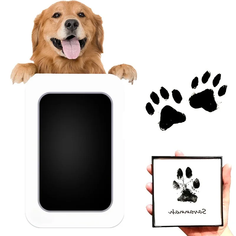 2 Packs Clean Touch Ink Pad for Baby Handprints Footprints ,Inkless Infant Hand & Foot Stamp,Pet Dog Paw Prints Souvenirs Gifts - view 3