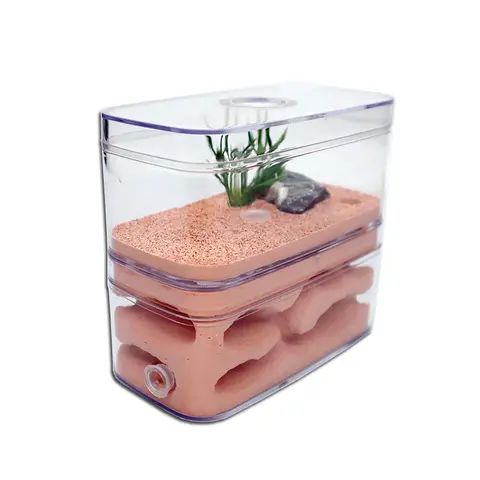 고보습 개미 농장 석고 개미 둥지 곤충 상자 워크샵 애완 동물 개미집 성 자연 생태 개미 집 12*6*10cm