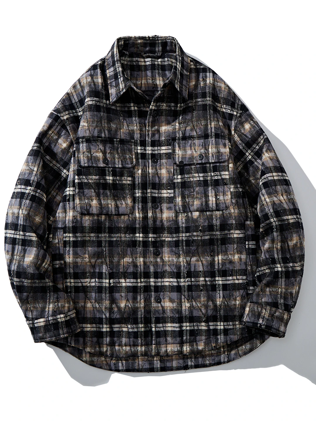 

Модная мужская легкая повседневная куртка в клетку, винтажная, осенне-зимняя, теплая, хлопковая, с длинными рукавами