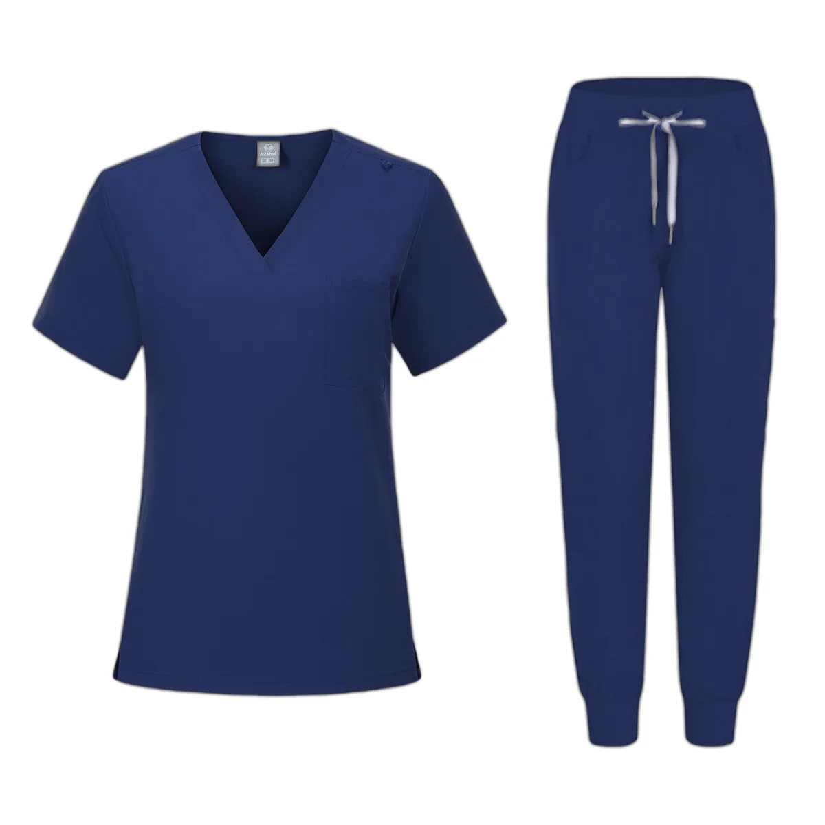 Many Colors Cheap Price V-Neck Nursing Mint Purple Uniform Women Jogger Leg Pants Medical Nurse Sets