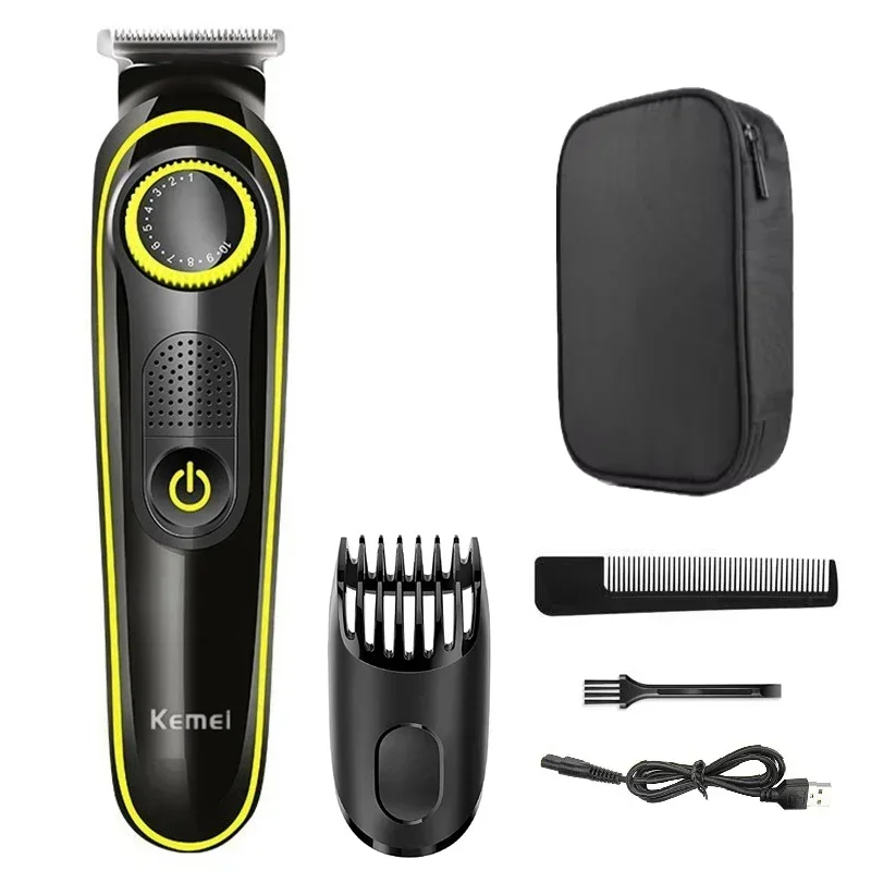 Tondeuse Kemei KM-696 Multifunctionele trimmer voor mannen Elektrisch scheerapparaat voor herenscheermes Neus 5-in-1 professionele trimmer
