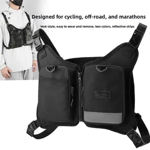 Tactical Camouflage Bapa Men's Personali Casual Nylon Fabric Chest Bag Faion Brand Summer 2024 Leisure Scene