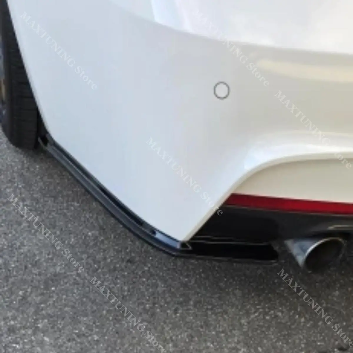For BMW 3 Series F30 Sedan F31 Touring M Pack 2012-2018 Maxton Style Rear Bumper Side Splitter Spoiler Lip Trim Body Kits Tuning