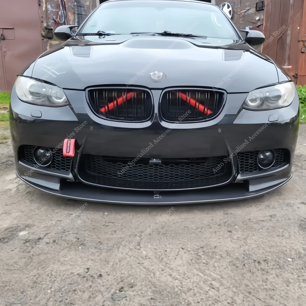 For BMW E90 E91 E92 E93 M3 Merformance Style Front Bumper Splitter Lip Spoiler Diffuser M3 M3CRT 2005-2013 Bodykits Tuning