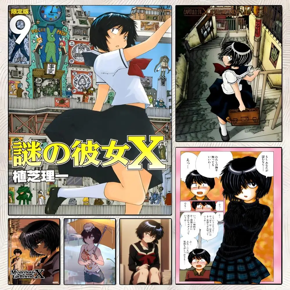 Póster X Nazo no Kanojo X, pegatinas de póster de alta definición, adecuadas para dormitorio, sala de estar, decoración del hogar