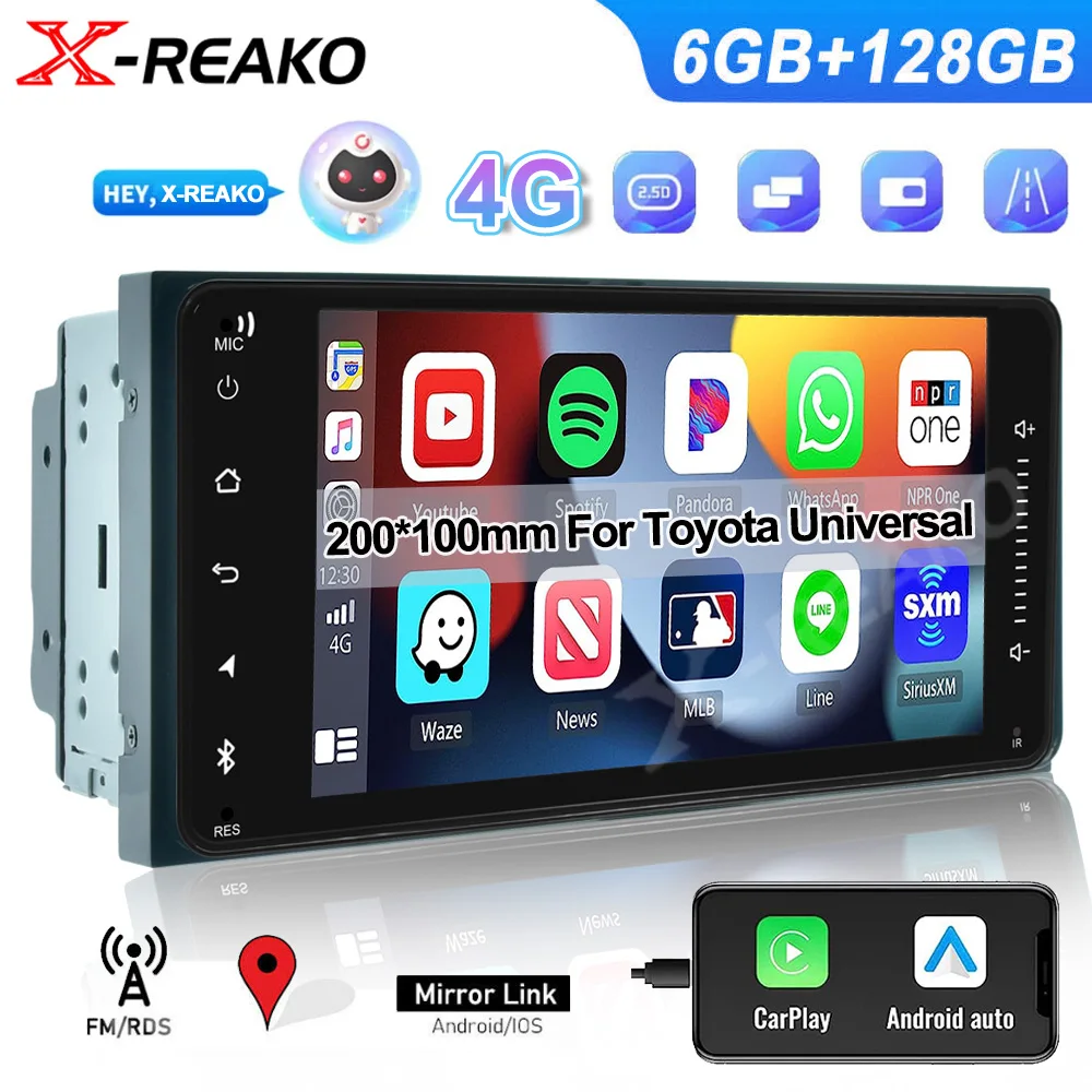 

X-REAKO Android 2 Din Car Radio Multimedia MP5 Video Player 7' GPS WIFI Stereo Receiver For Toyota Corolla Autoradio Head Unit