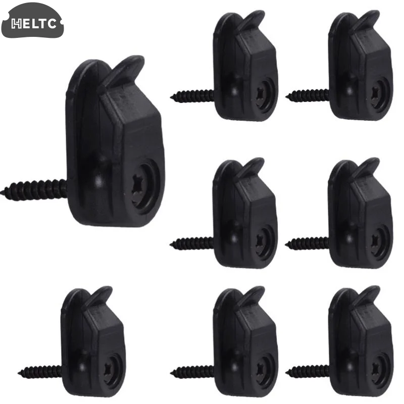 20Pc Plastic Outdoor String Lights Clips Screw-in Plastic Hangers Lights Hanger Hooks For Plant Baskets String Lights Decoration