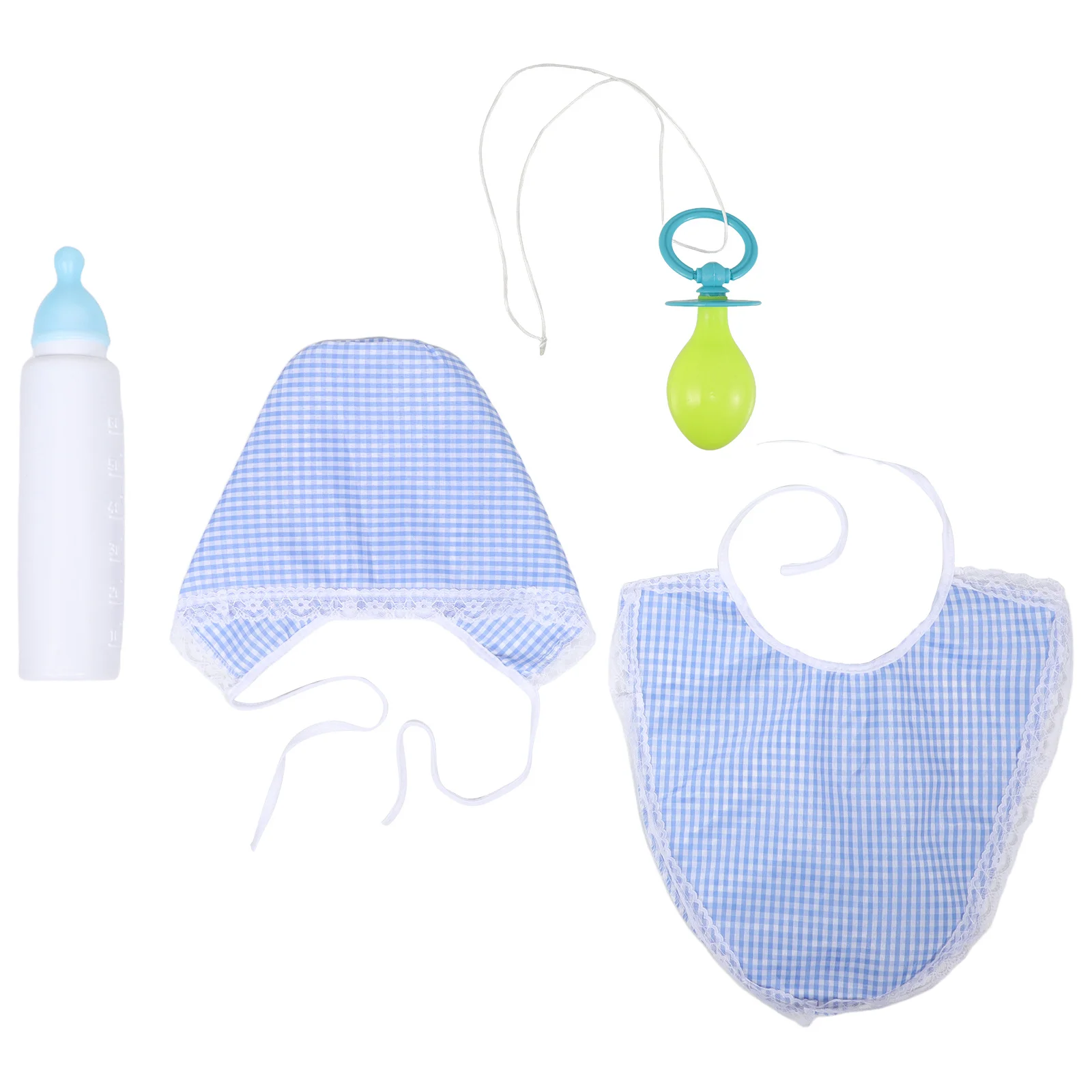 

1Set Costume Adult Jumbo Pacifier Hat Bib Cosplay Prop Funny Halloween Carnival Events Costumes