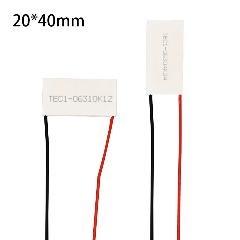 20*40Mm 7.6V TEC1-06302/06304/06306/06308/06310 Efek Seebeck Elemen Peltier Heatsink Chip Keren Pelat Pendingin Semikonduktor