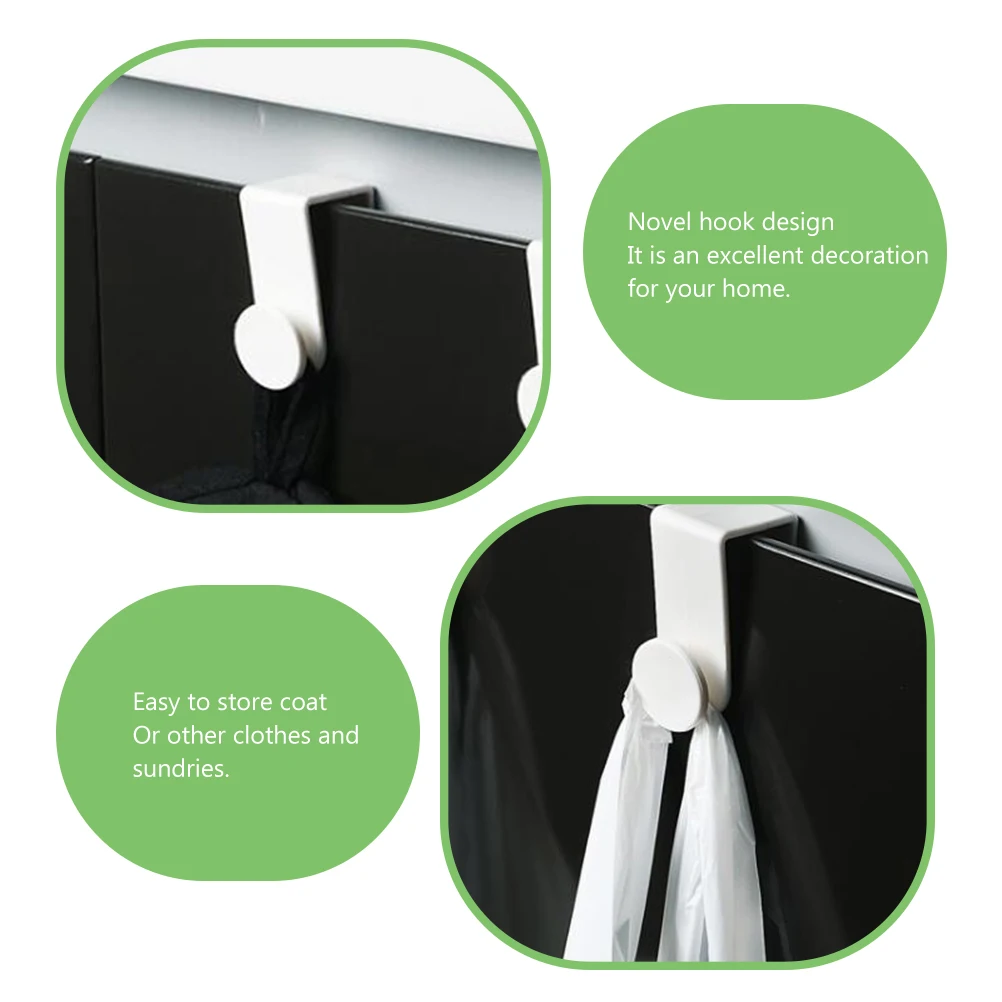 

6Pcs Multifunctional Hooks Over Door Plastic Hanging Organizer for Coat Hat Towel Storage No-Trace Door Mount Home Decor