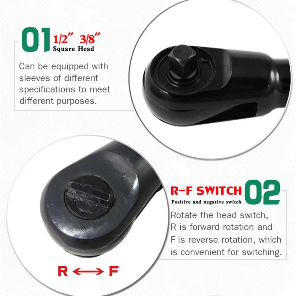 Pneumatic Wrench 1/2 or 3/8 Inch Air Ratchet Wrench 85N.M Pneumatic Tools Spanners Air Tool with Japan Connector