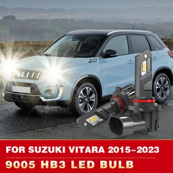 2x 9005 HB3 LED Canbus Headlight Bulb 24000LM LED Car Head Fog Light White with Fan led Super Bright For Suzuki Vitara 2015~2023