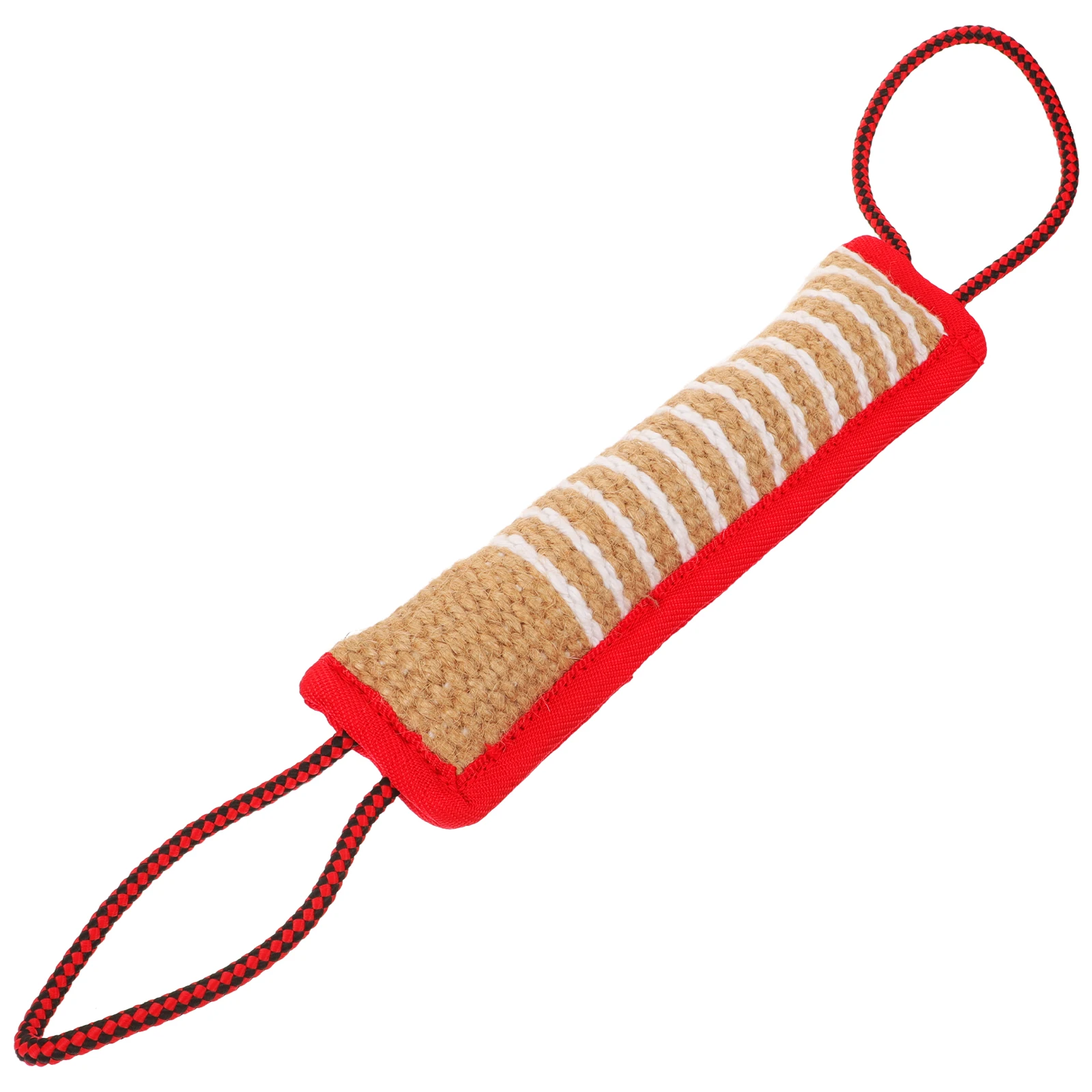 

Dog Training Burlap Stick Chewing Toys Medium Dogs Puppy Molar Tug Outdoor Interactive Bite Pet Accessories Sturdy