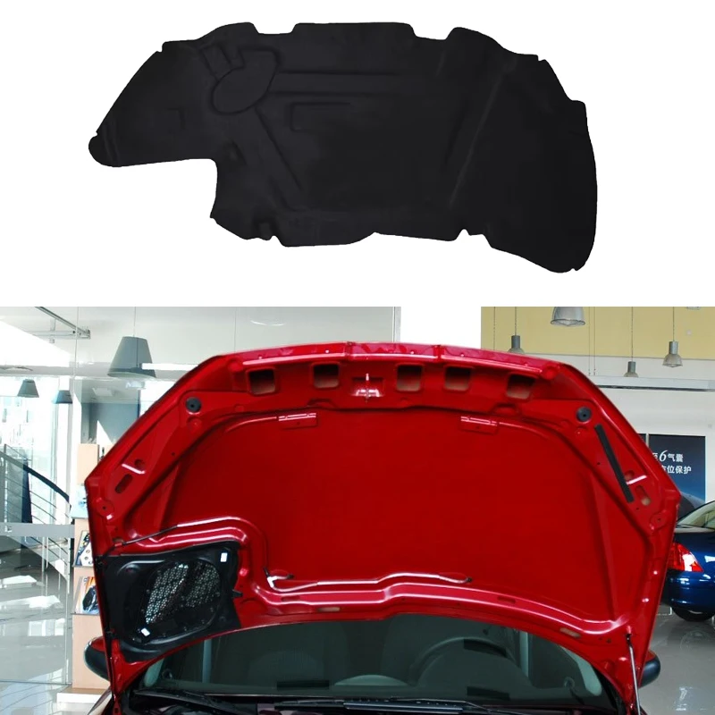 Car Hood Insulation Pad for Peugeot 206 206+ 1998~2024 Engine Cover Liner Cotton Soundproof Heat Fireproof Part Mat Accessories