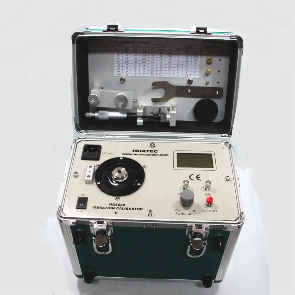 HUATEC 2021 Digital Vibration Calibrator Calibrate Vibration Meter , Vibration Analyzer / Tester ISO10816 HG-5020