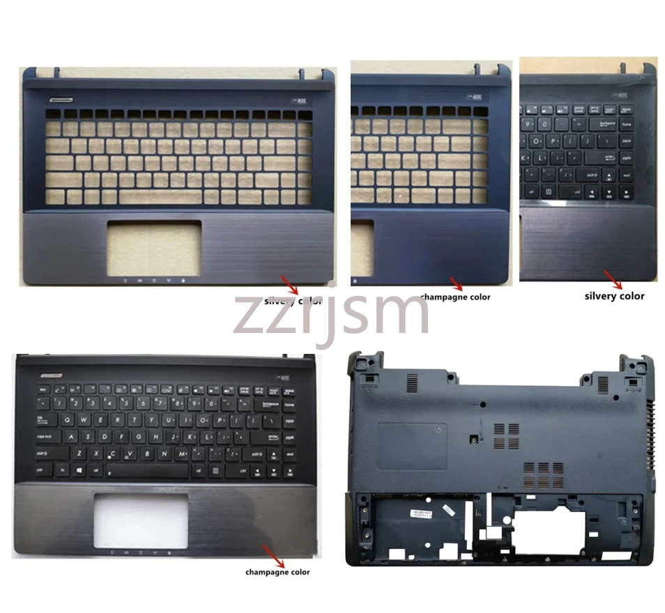 New Laptop Top Case Palmrest Upper Cover Bottom Carcass Housing Cover Case For Asus A45V A85V R400V K45VD K45VM shell
