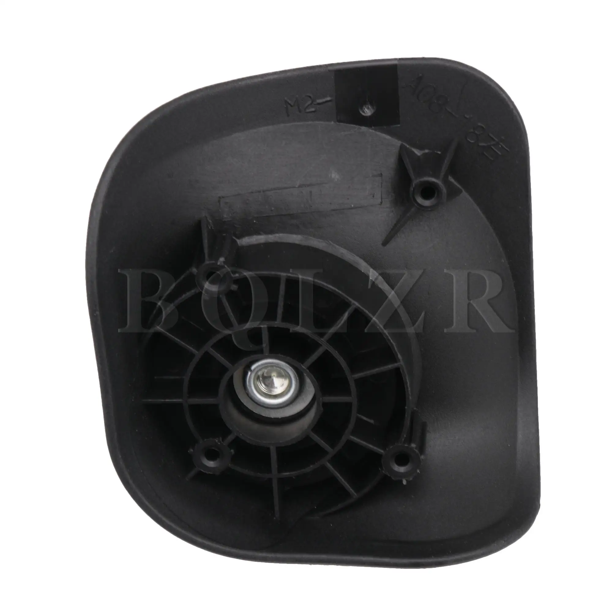 2Pieces DIY BQLZR 9.1cmx10.7x4.9cm Black Plastic Left & Right Luggage Swivel Wheels Replacement W041