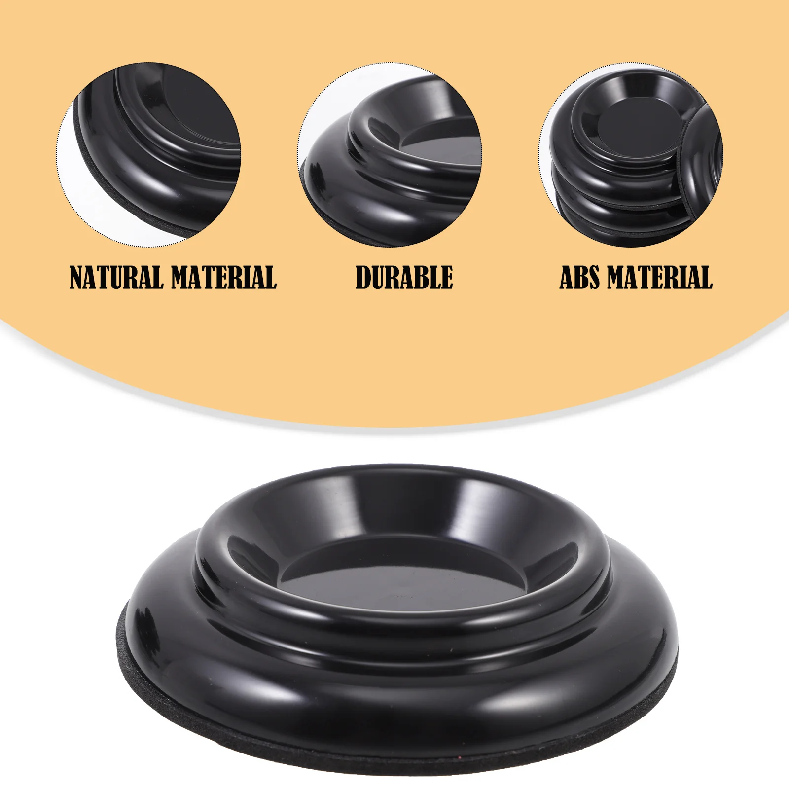 4 قطعة منصات القدم البيانو الأسود عدم الانزلاق سميكة الحصير عزل الصوت البيانو المذرة وسادة الطابق حامي وسادة عزل الصوت #5