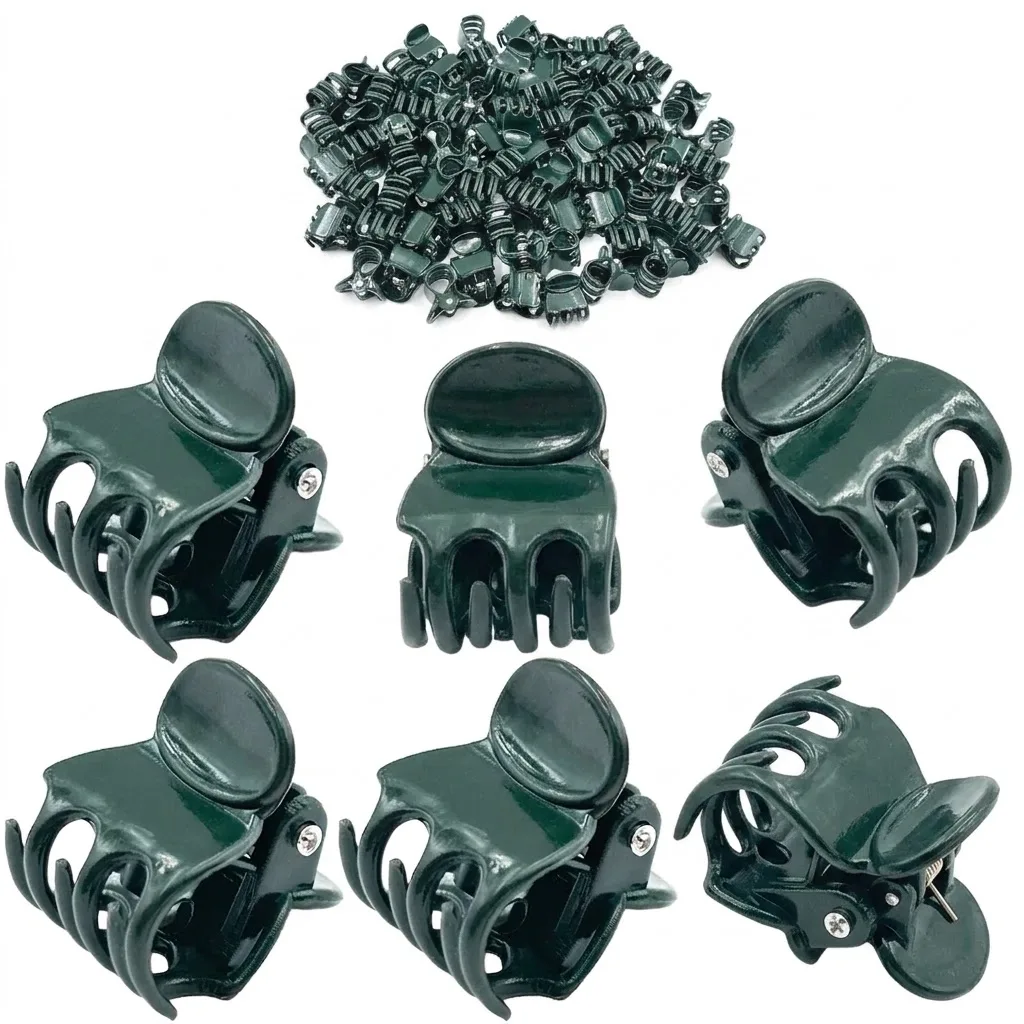 Orchid Daisy Stems Help Plants Grow Healthy Strong with 100PCS Mini Plant Clips Garden Flower Support That Secures Vines