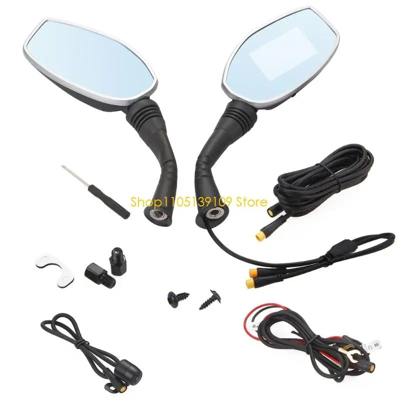 

Motorcycle Rearview Mirror DVR Camera Double Camera Front & Rear Recording