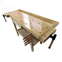 Multifunktionale Holzbearbeitungswerkbank Konsole Buche Holz Werkbank Diy Manuelle Zimmerei Massivholz Tisch Mit Clamp YL-151-A