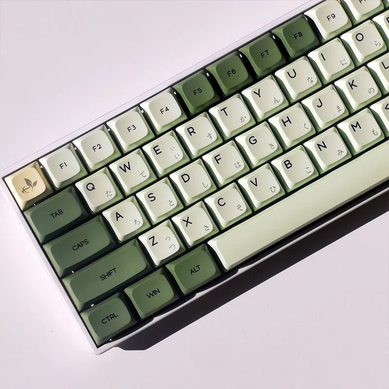 

Matcha-themed keycaps XDA high pbt sublimation for most mechanical keyboards