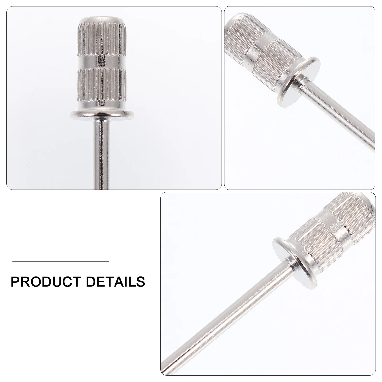 10 pezzi punte da trapano per unghie per levigatrice elettrica per unghie set di punte per lime per manicure in acciaio al tungsteno di sicurezza strumento per rimozione smalto per pedicure