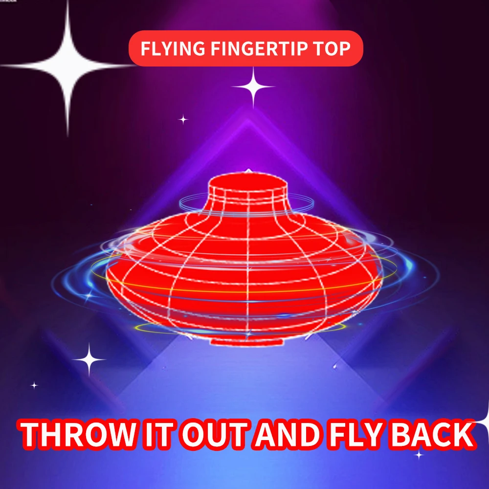 

Magical Flying Gyroscope, Fingertip Spinning Gyroscope, Magic Suspended Ball, Mini Drone, Toy Plane, LED Light Aircraft, Christm