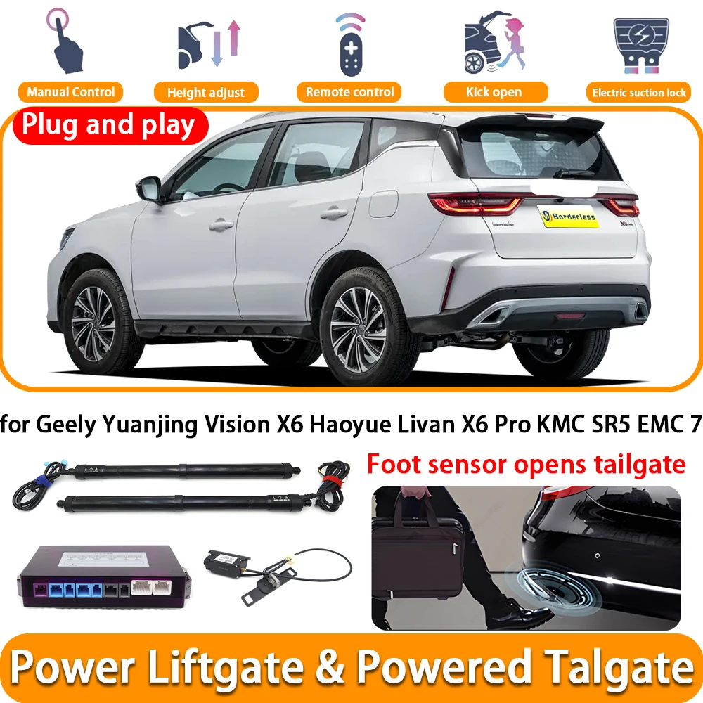 Para Geely Yuanjing Vision X6 Haoyue Livan X6 Pro KMC SR5 EMC 7 coche OEM eléctrico automático sistema de puerta trasera eléctrica